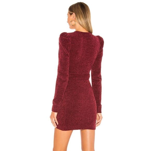 Tularosa Rosewood Dress Starry Night Fluffy Puff Sleeve - Picture 1 of 9